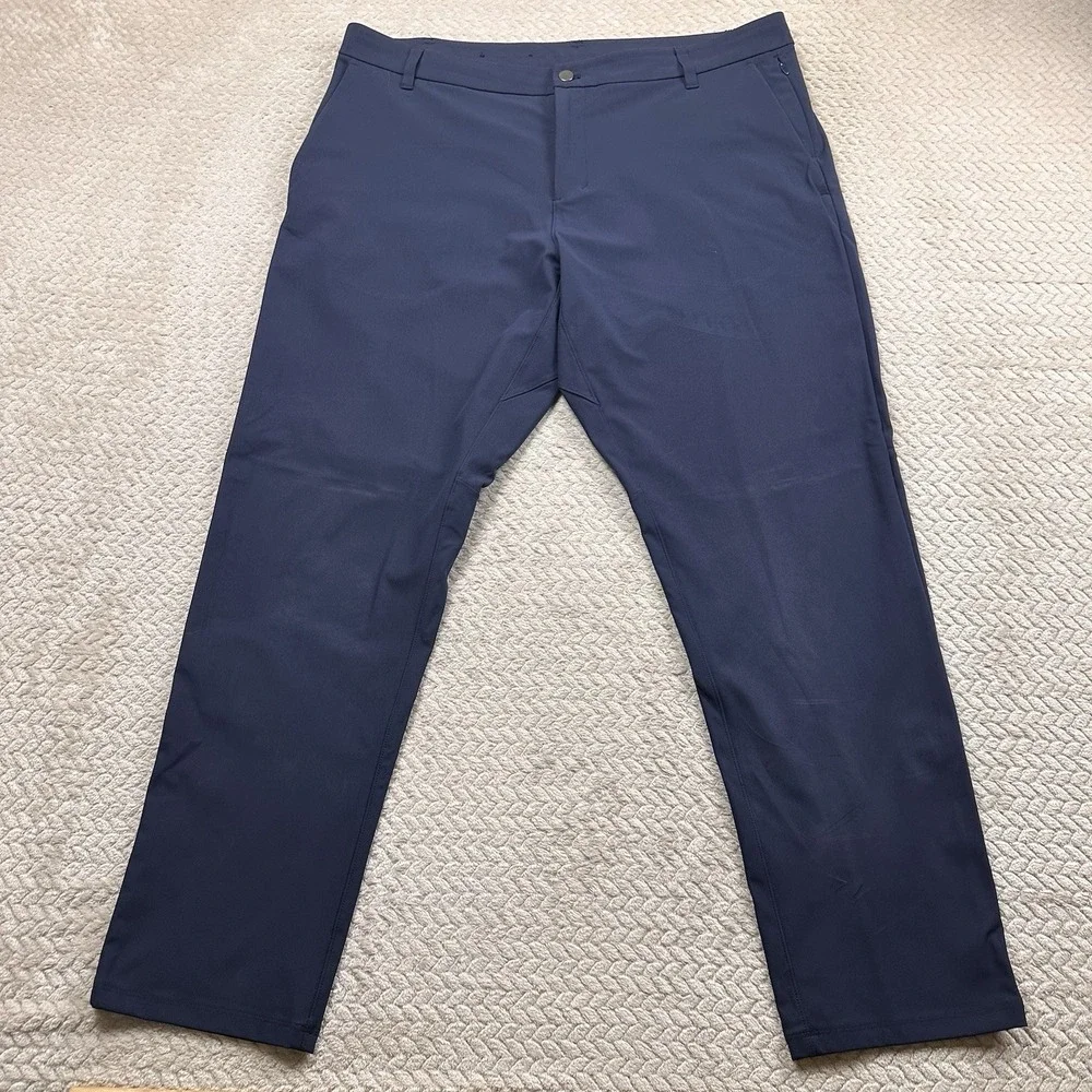 Lululemon Commission Pant Chinos Classic Warpstreme Mens Sz 40x31 Navy Blue